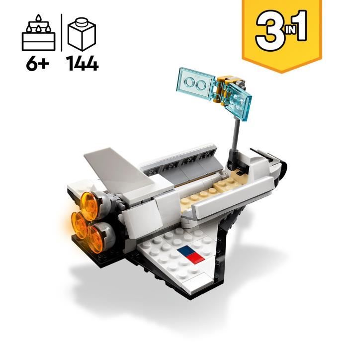 31134 - Navette Spatiale LEGO Creator 3-en-1 pour les Jeunes Explorateurs - Neuf