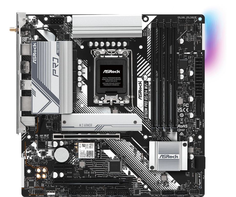 Asrock B760M PRO RSD4 Intel B760 LGA 1700 micro ATX Neuf