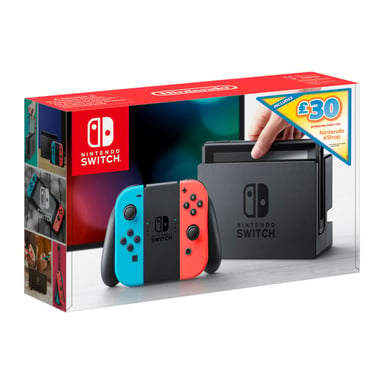 Nintendo Switch + 35€ voucher eShop console de jeux portables 15,8 cm (6.2'') 32 Go Écran tactile Wifi Noir, Bleu, Gris