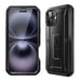 Supcase Carcasa para iPhone 16 Caballete antichoque Negro