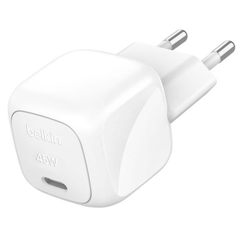 Chargeur Secteur Rapide USB-C 45W Power Delivery et PPS Compact Blanc - Neuf