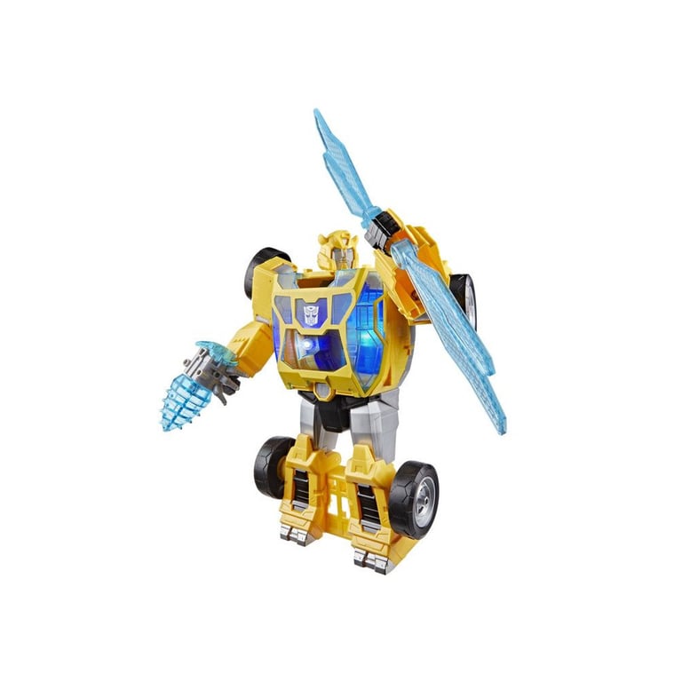 Figurine Bumblebee Létincelle de puissance de 28 cm avec sons et lumières conversion rapide Transformers CYBERWORLD dès - vue 2
