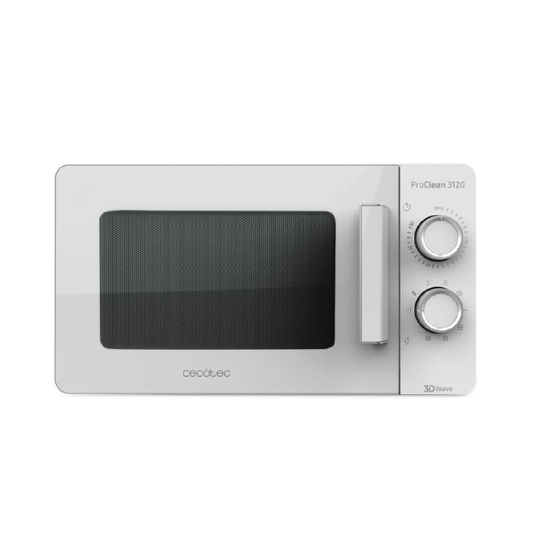 Cecotec Micro ondes avec Gril ProClean 3120 Capacité de 20 Revêtement Ready2Clean de Puissance 6 niveaux Minuterie 30 minutes Mode Décongeler Finition en
