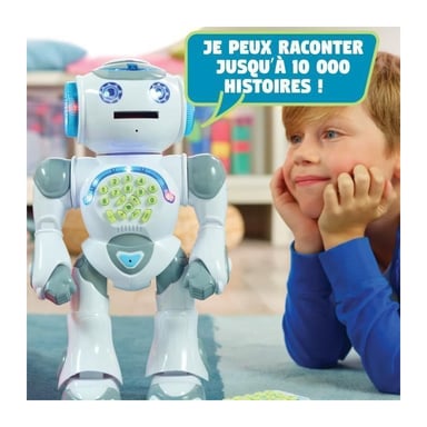 POWERMAN MAX Mi Robot Educativo con Cuentacuentos y Mando a Distancia ES - LEXIBOOK