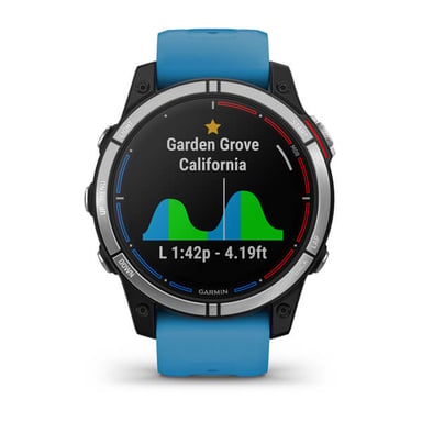 Garmin quatix 7 3,3 cm (1.3'') MIP 47 mm Digital 260 x 260 Pixeles Pantalla táctil Azul Wifi GPS (satélite)