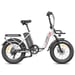 Bicicleta eléctrica plegable FAFREES F20 Max con batería LG de 48 V y 30 Ah y pantalla LCD - Blanca