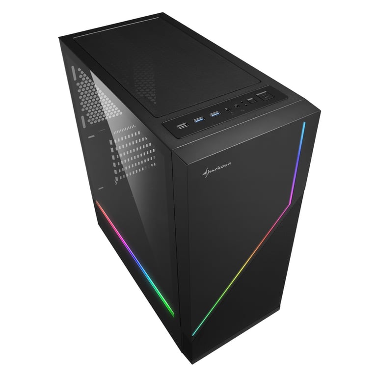 Sharkoon RGB FLOW Midi Tower Neuf - vue 3