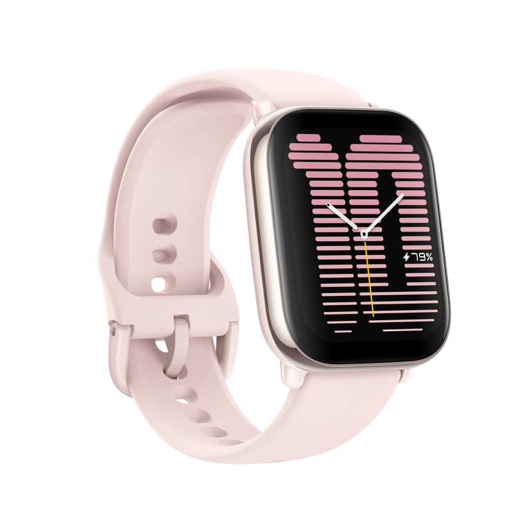 Amazfit Active 4,45 cm (1.75 ) AMOLED Numérique 390 x 450 pixels Écran tactile Rose GPS (satellite) - Neuf