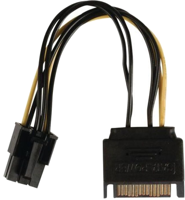 NEDIS Internal Power Cable - SATA 15-pin Male - PCI Express Female - 0.15 m - Various