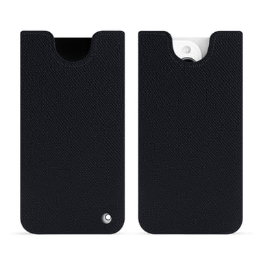 Pochette cuir Apple iPhone 15 Pro - Pochette - Noir - Cuir saffiano