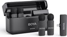 Boya BY-V4D – Micro sans fil 4 canaux, Lightning, réduction de bruit.