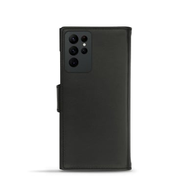 Housse cuir Samsung Galaxy S22 Ultra -  - Orange - Cuir vegan