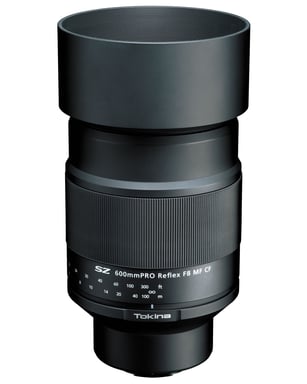 Tokina SZ 600mm PRO Reflex F8 MF CF, Fujifilm X-Mount MILC / SLR Teleobjetivo Negro