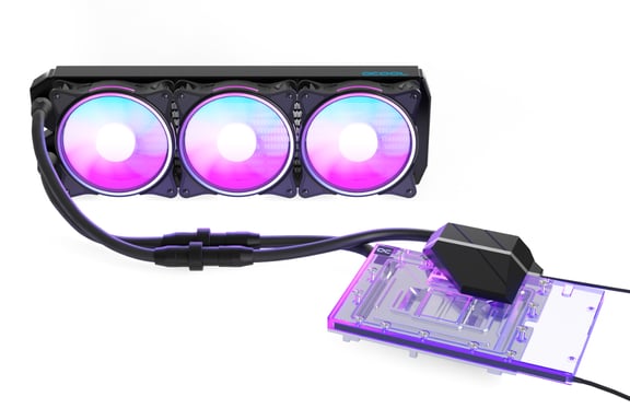 Alphacool Eiswolf 2 AIO Carte graphique Refroidisseur de liquide tout-en-un 12 cm Noir, Transparent 1 pièce(s)