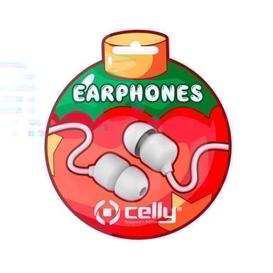 Celly XMASEARBALLWH écouteur/casque Avec fil Ecouteurs Appels/Musique Blanc