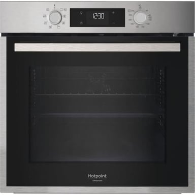 Four encastrable HOTPOINT HAO 5540P X 71 L inox, chaleur tournante, pyrolyse+hydrolyse, Turbo Gril, manettes et affichage digital - Neuf