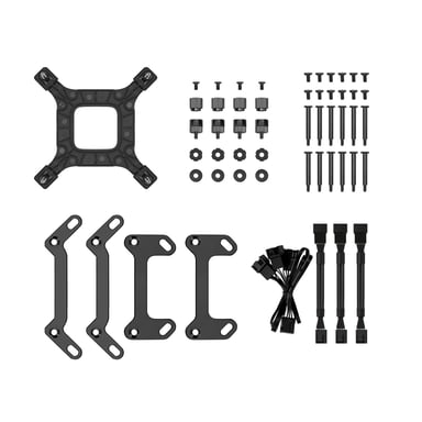 DeepCool LS720S Zero Dark Processor All-in-One Liquid Cooler 12 cm Nero 1 pezzo(i)