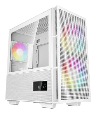 DeepCool R-CH360-WHAPE3D-G-1 carcasa de ordenador Micro Torre Blanco