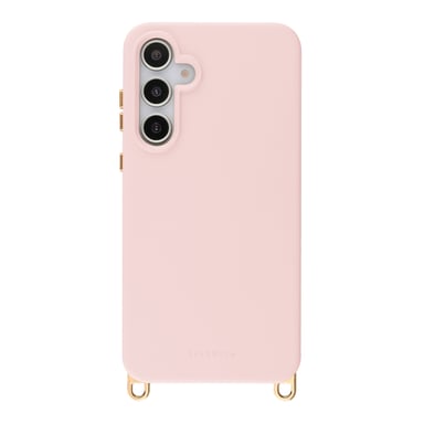 Selencia Coque arrière Rivièra avec MagSafe avec crochets amovibles pour Samsung Galaxy S25 / S24 - Sorbet Pink