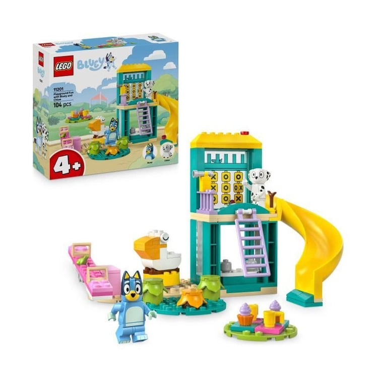 LEGO Bluey 11201 Bluey et Chloé a l'Aire de Jeux - Jeu de Construction des 4 ans - Animaux - Neuf
