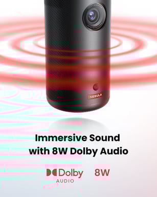 Anker Nebula Capsule 3 Projecteur à focale standard 200 ANSI lumens DLP 1080p (1920x1080) Noir, Rouge