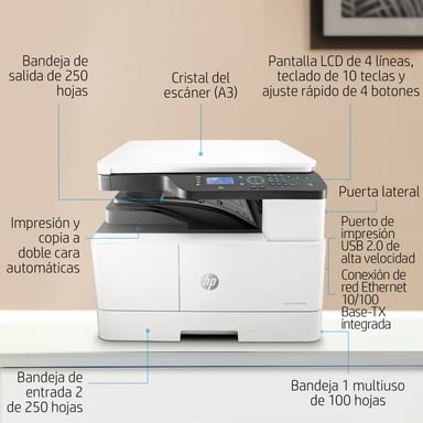 HP LaserJet M442dn Laser A3 1200 x 1200 DPI 24 ppm