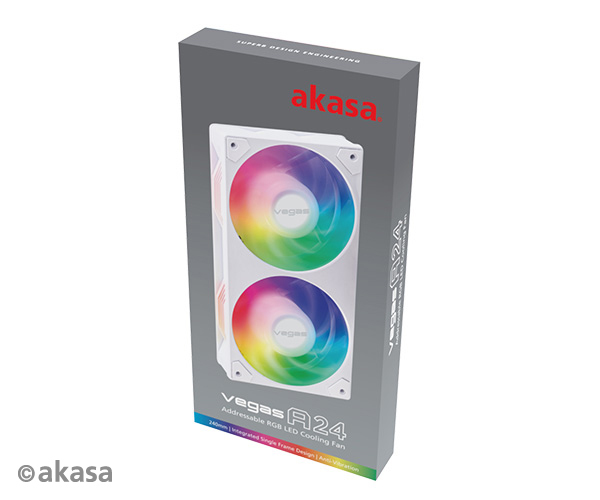 Akasa VEGAS A24 Boitier PC Processeur Ventilateur 12 cm 1 pièce Neuf - vue 3