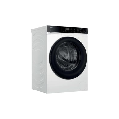Lave-linge séchant Haier HWD120BP14357UFR 12kg/8kg 1400 tr/min Inverter Wi?Fi/Bluetooth Blanc porte noir fumé