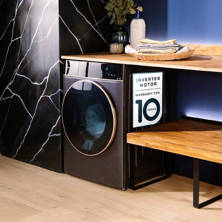 Cecotec Lave linge 9Kg Chargement Frontal Bolero DressCode 9900 Inverter FullColor Ice A. Finition 1400 Trmin Écran 10 3" 11 Programmes Inverter SteamMax Classe A - vue 2