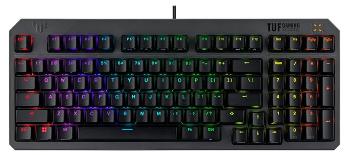 ASUS TUF Gaming K3 Gen II teclado Juego USB QWERTY Francés Negro