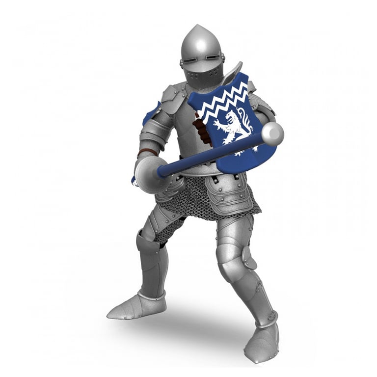 Chevalier Lion à la Lance Figurine Médiévale Papo Neuf