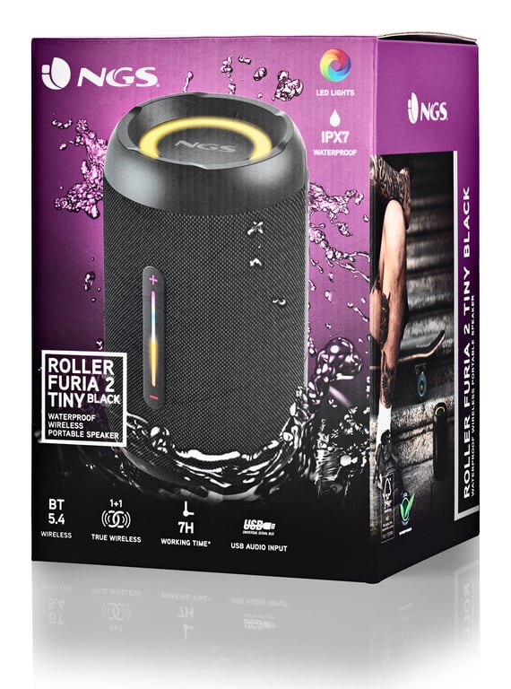 NGS ROLLER FURIA 2 TINY Enceinte portable stéréo Neuf - vue 2