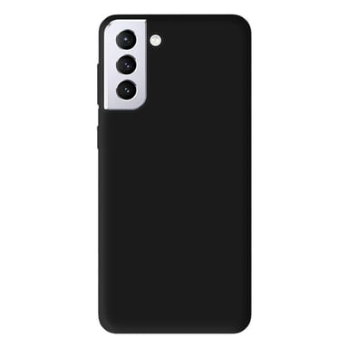 Coque silicone unie Mat Noir compatible Samsung Galaxy S21 Plus