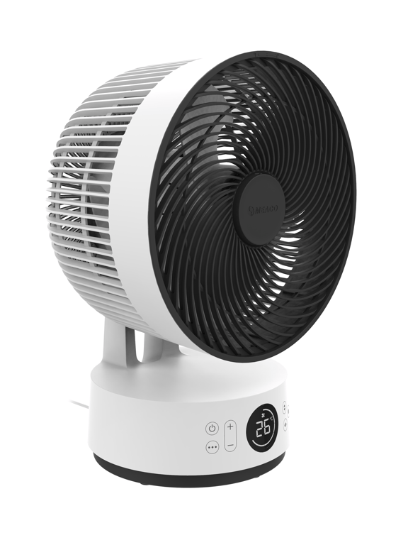 MEACO MeacoFan Sefte 10 Ventilateur de Table Circulation d'Air Silencieuse Moteur Sans Balais Oscillation Horizontale et Verticale Télécommande Lumineuse Neuf