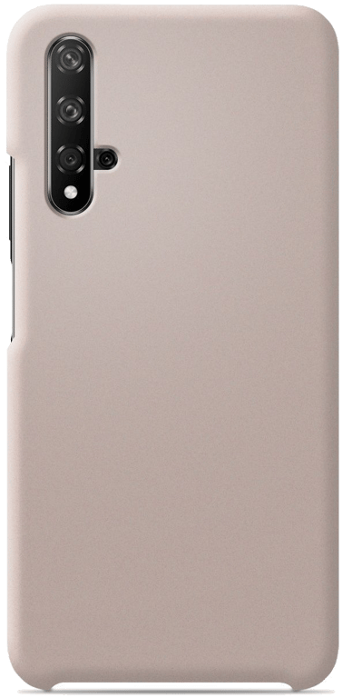 Coque silicone unie compatible Soft Touch Sable rosé Huawei Honor 20