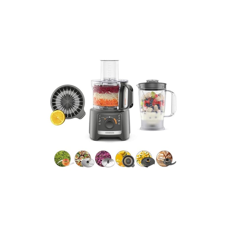 Robot multifonction Kenwood Multipro Compact 2,1L Gris - Neuf