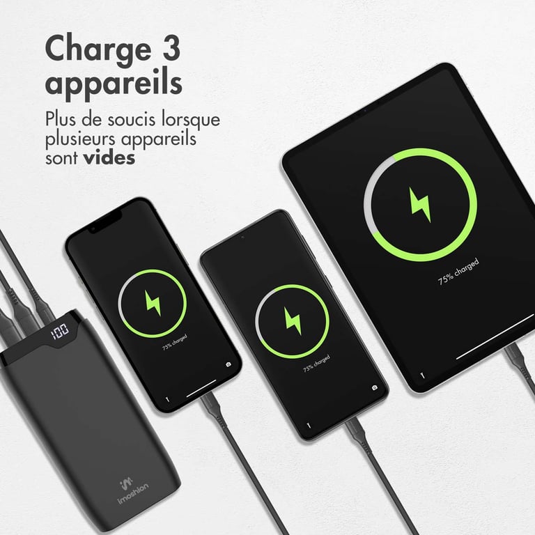 imoshion Batterie externe 20.000 mAh Quick Charge et Power Delivery Neuf - vue 8