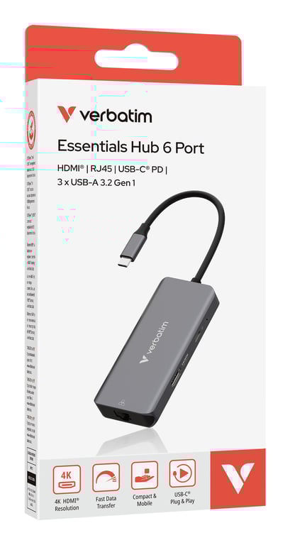 Verbatim Station d'accueil pour ordinateur portable USB C HDMI 1GbE - vue 4