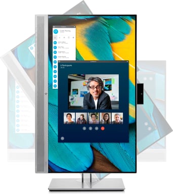 HP EliteDisplay E243m pantalla para PC 60,5 cm (23.8'') 1920 x 1080 Pixeles Full HD LED Negro, Plata