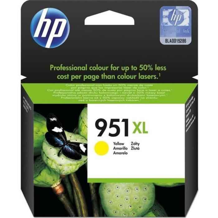 HP 951XL Cartouche d'encre jaune grande capacité authentique (CN048AE) pour HP OfficeJet Pro 251dw/ - Neuf