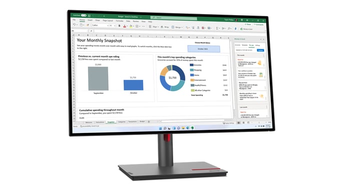 Lenovo ThinkVision P27q-30 LED display 68,6 cm [27] 2560 x 1440 Pixel Nero (P27Q-30 27IN HDMI DP *S*)