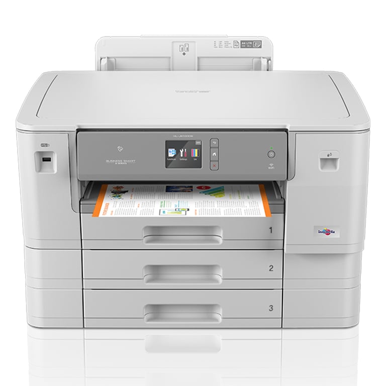 Brother HL J6100DW Imprimante couleur Recto verso jet d'encre A3Ledger 1 200 x 4 800 ppp jusqu'à 22 ppm mono /jusqu'à 20 ppm couleur capacité : 850 feuilles USB 2.0 LAN... - vue 2