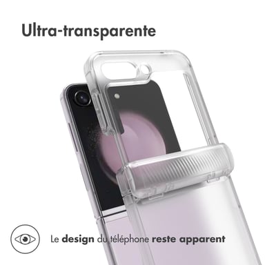 Accezz Coque Xtreme Impact pour Samsung Galaxy Z Flip 5 - Transparent