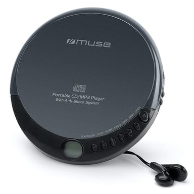 MUSE M-900 DM - Lettore CD/MP3 programmabile - Funzione anti-shock - Display LCD - Tracce programmabili: CD 20, MP3 99 - Nero