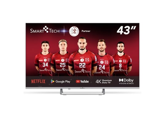 Smart-Tech 43QA20V3 TV 109,2 cm (43'') 4K Ultra HD Smart TV Wifi Argent 320 cd/m²