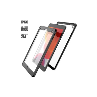 EIGER Peak 3000m Custodia per iPad 10.2 (2019) e (2020) per tutte le condizioni atmosferiche con protezione completa a 360° Nero