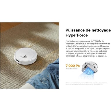 Roborock Qrevo PLUS 0,33 L Negro, Blanco