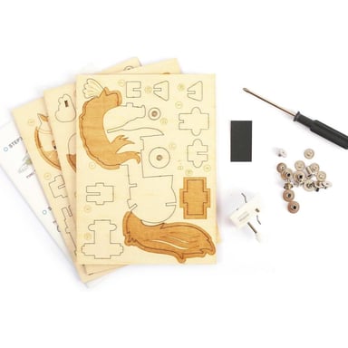 Modelo mecánico 3D de madera para montar - Caballo