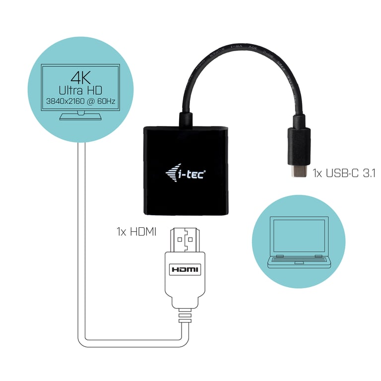 i tec Adaptateur USB C vers HDMI - vue 2