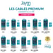 Jaym - Cavo Premium 2,50 m - Da USB-C a USB-C (compatibile con Android e Apple) - Carica rapida 3A Power Delivery - Garanzia a vita - Ultra robusto - Lunghezza 2,5 metri